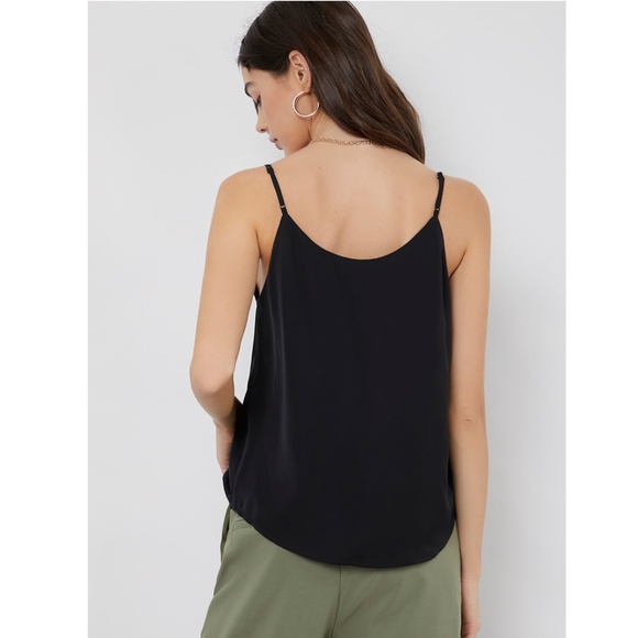 Black V-Neck Camisole Top - Picture 3 of 9